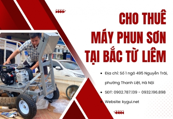 Cho thuê máy phun sơn tại Bắc Từ Liêm