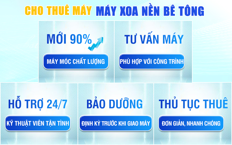 Thuê máy xoa nền bê tông tại Hải Minh bạn sẽ nhận được gì?