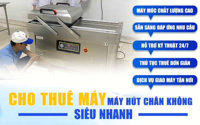 dịch vụ cho thuê máy hút chân không