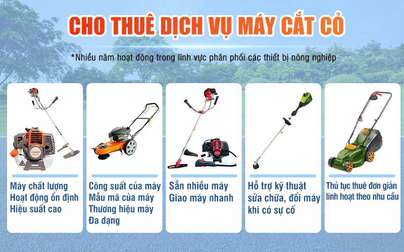 Tại sao bạn nên thuê máy cắt cỏ tại Hải Minh?
