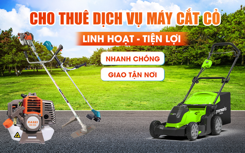 Dịch vụ cho thuê máy cắt cỏ