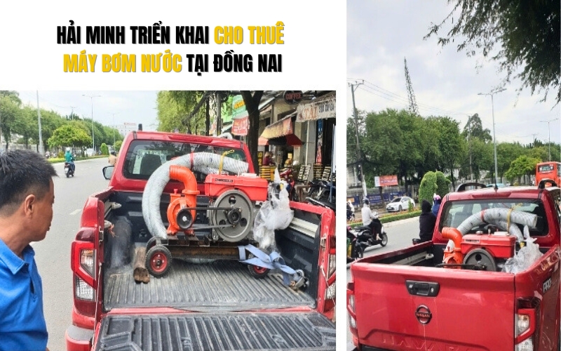 Hải Minh triển khai cho thuê máy bơm nước tại Đồng Nai