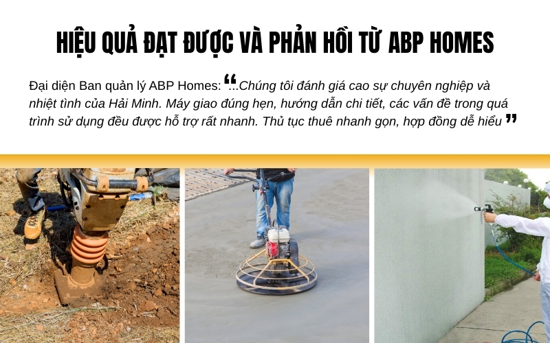 Hiệu quả đạt được và phản hồi từ ABP Homes