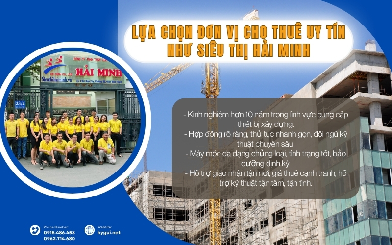 Lựa chọn đơn vị cho thuê uy tín như Siêu thị Hải Minh