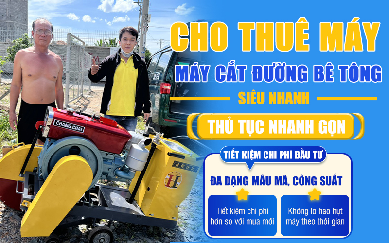 dịch vụ cho thuê máy cắt đường bê tông