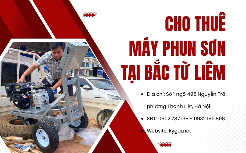 Cho thuê máy phun sơn tại Bắc Từ Liêm