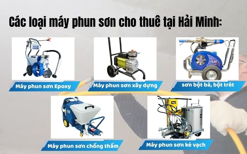 Dịch vụ cho thuê máy phun sơn công nghiệp tại Bình Dương
