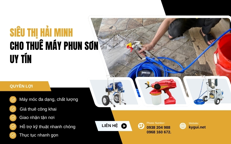 Gợi ý đơn vị cho thuê máy phun sơn uy tín