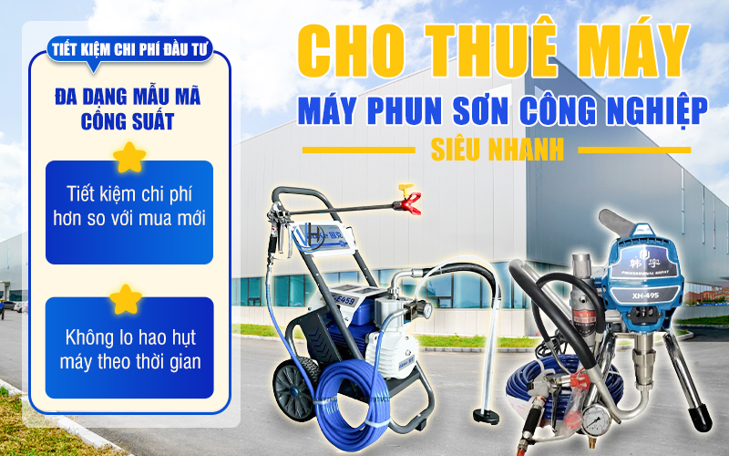 dịch vụ cho thuê máy phun sơn 