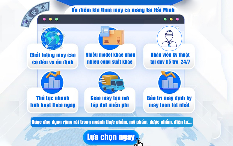 cho thuê máy co màng