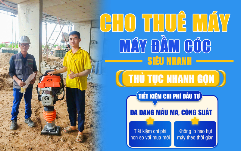 Dịch vụ cho thuê máy đầm cóc tại Hải Minh
