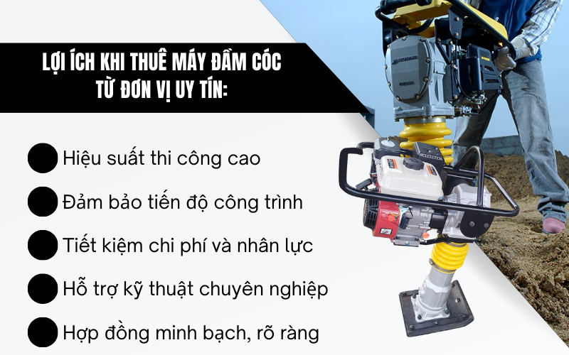  Lợi ích khi thuê máy đầm cóc từ đơn vị uy tín