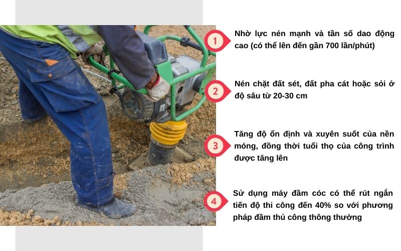 Thực tế ứng dụng máy đầm cóc Hải Minh tại Hà Đông