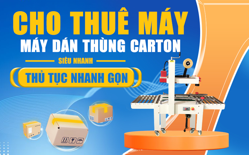 Dịch vụ cho thuê máy dán thùng carton