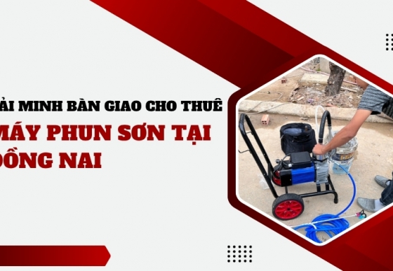 Hải Minh bàn giao cho thuê máy phun sơn tại Đồng Nai