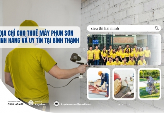 Địa chỉ thuê máy phun sơn uy tín tại Bình Thạnh, HCM